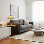 Afbeelding laden in galerijweergave, TiffStar Natuur Geïnspireerde Kunstglas Tafellamp - Glas-in-lood Bladpatroon voor Woondecoratie