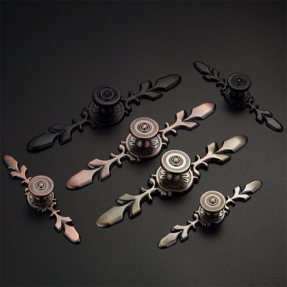 Modern Plate Flower Drawer Cabinet Handle