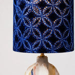 Cargar imagen en el visor de la Galería, Blue Botanical Ceramic Table Lamp