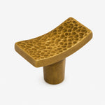 Afbeelding laden in galerijweergave, Single-hole hammered brass cabinet knob