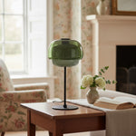 Load image into Gallery viewer, Clinco Standing Lamp – Retro Mushroom Glass Light for Bedroom Décor