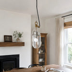 Cargar imagen en el visor de la Galería, Modern clear glass pendant lamp image 4