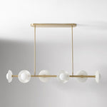 Load image into Gallery viewer, Elorina 6-Light Linear Chandelier - Modern Metal Light Fixture - Dining Room Lighting