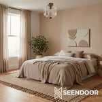 Load image into Gallery viewer, Vintage Eloise Milk Glass Flush Mount Ceiling Light - Vintage Charm Soft Glow