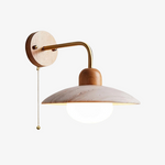 Afbeelding laden in galerijweergave, Discra Minimalistische Sculpturale Cirkelvormige Wandlamp — Natuurlijke Stijl Wandarmatuur voor Hal en Slaapkamer U18