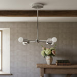 Load image into Gallery viewer, Mobilux Line Mid Century Gold Sputnik Chandelier - Geometric Brass Fixture