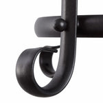 Afbeelding laden in galerijweergave, Curved black iron scrollwork detail
