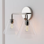 Load image into Gallery viewer, Conica Cone Wall Sconce - 1, 2, 3-Light Modern Glass Lighting