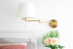 Load image into Gallery viewer, Ornato Luxe Brass Schoolhouse Sconce - Art Deco Wall Light with White Glass Shade