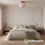 Load image into Gallery viewer, Vintage Eloise Milk Glass Flush Mount Ceiling Light - Vintage Charm Soft Glow