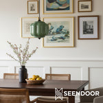 Load image into Gallery viewer, Eloise Vintage Glass Chandelier - Milk Glass Home Accent