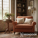 Afbeelding laden in galerijweergave, Orvane keramische wandlamp met linnen kap voor slaapkamer en woonkamer