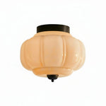 Load image into Gallery viewer, Vintage Eloise Milk Glass Flush Mount Ceiling Light - Vintage Charm Soft Glow