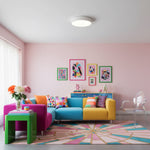 Afbeelding laden in galerijweergave, Rondi Minimalistische Ronde LED Plafondlamp - Circulair IJzeren Ontwerp voor Woon- en Slaapkamer