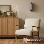 Load image into Gallery viewer, Eloise Brass Wall Sconce – Elegant Milk Glass Vintage Lighting