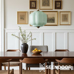 Load image into Gallery viewer, Eloise Vintage Glass Chandelier - Milk Glass Home Accent