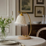 Cargar imagen en el visor de la Galería, Lamp styled on a dining table with flowers and classic furniture