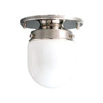 Load image into Gallery viewer, Opalume White Opal Glass Bulb-Globe Flush-Mount Ceiling Light for Entry & Living Room