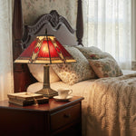 Afbeelding laden in galerijweergave, TiffStar Tiffany-tafellamp – Vintage stijl glas-in-lood geschikt voor slaapkamers en woonkamers