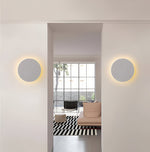 Cargar imagen en el visor de la Galería, Luz de Pared LED Minimalista Moderna Nórdica Redonda de Aluminio