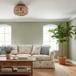 Afbeelding laden in galerijweergave, Yumeko Natuurlijke Bamboe Inbouwplafondlamp - Organisch Kooi Ontwerp Duurzaam voor Woonkamer