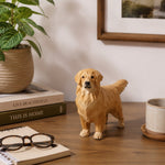 Carica l'immagine nella visualizzazione Galleria, Light wood-tone dog ornament styled on a desk