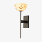 Załaduj obraz do przeglądarki galerii, Matte black Spanish marble wall sconce
