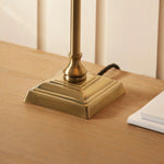 Afbeelding laden in galerijweergave, Zevatik Tafellamp met Slanke Stengel en Linnen Kap voor Bedverlichting