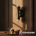 Load image into Gallery viewer, Pyralis Elongated Shade Contemporary Wall Lamp for Hall Space & Gallery