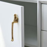 Afbeelding laden in galerijweergave, Gouden messing denker kastgrepen – metalen ladegrepen & kaptafelknoppen