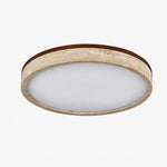 Load image into Gallery viewer, Torvella Round Ceiling Light Sculptural Disc Flush Mount - Modern Natural Bedroom Lighting