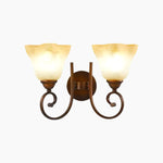 Charger l'image dans la visionneuse de la galerie, 2-Light frosted glass wall sconce