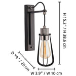 Afbeelding laden in galerijweergave, Readium Industrieel Metalen Wandlamp - Moderne Tuimelschakelaar voor Woonkamer en Studiekamer