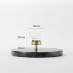 Load image into Gallery viewer, Modern Mushroom Cabinet Knob – Clear Glass Diamond Drawer Knobs