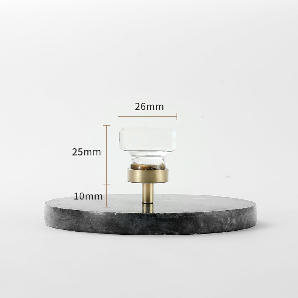 Modern Mushroom Cabinet Knob – Clear Glass Diamond Drawer Knobs