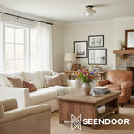 Load image into Gallery viewer, Hanton Minimalist Flush Mount Ceiling Light for Living Room & Hallway