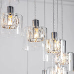 Afbeelding laden in galerijweergave, Glomara Gesculpteerde Metalen Hanglamp – Overgangs Wandlamp Sfeerverlichting voor Slaapkamers en Entrees