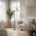 Afbeelding laden in galerijweergave, TF Dark Star Tiffany bureaulamp – Art Deco vloerlamp met glas-in-lood voor woonkamer