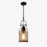 Afbeelding laden in galerijweergave, Lirra Vintage IJzeren Glazen Hanglamp - Industriële Stijl Plafondlamp voor Bars en Huizen U20