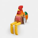 Carica l'immagine nella visualizzazione Galleria, Hand-carved wooden rooster ornament