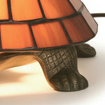 Afbeelding laden in galerijweergave, TiffStar Schildpadpatroon Glas-in-lood Tafellamp - Tiffany Stijl Decoratief Licht voor Binnen Accentverlichting