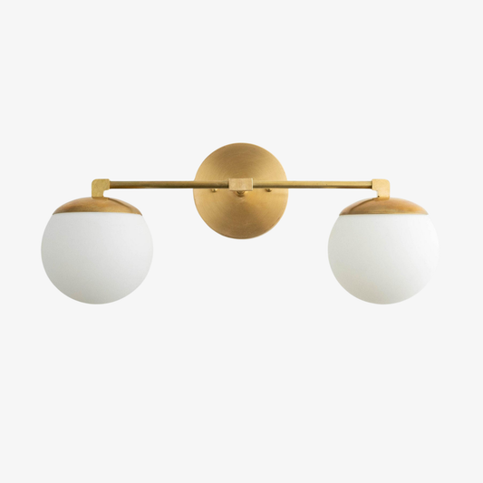 Glorica Lámpara de Pared Moderna con Pantalla Horizontal de Vidrio para Pasillo y Dormitorio