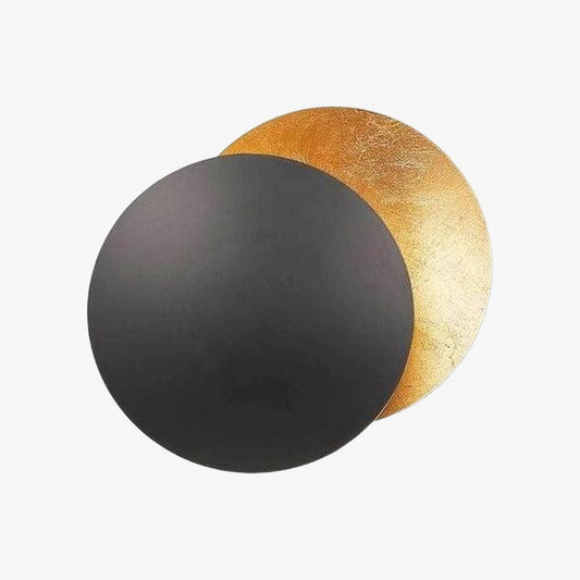 Lámpara de Pared Discola Disc – Diseño Moderno de Halo de Cobre con Pantalla Circular para Sala o Dormitorio N20
