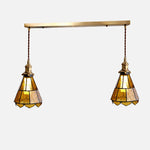 Cargar imagen en el visor de la Galería, French country ripple glass light fixture