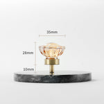 Load image into Gallery viewer, Modern Mushroom Cabinet Knob – Clear Glass Diamond Drawer Knobs