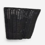 Afbeelding laden in galerijweergave, Wickara Geweven Wandkandelaar – Wandlamp met Geschulpte Mandenkap voor Slaapkamer