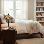 Afbeelding laden in galerijweergave, TF Hector Art Nouveau Tafellamp – Glas-in-lood Lampenkap Decoratieve Verlichting voor Woonkamer of Slaapkamer