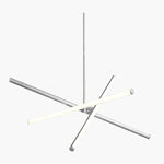 Load image into Gallery viewer, Voro Minimalist Chrome Light Rods - LED Semi-Flush Mount Ceiling Light