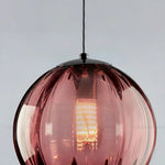 Charger l'image dans la visionneuse de la galerie, Suspension globe en verre et métal Lunorie – Suspension sculptée réglable pour espaces de repas