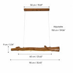 Załaduj obraz do przeglądarki galerii, Wood Color Resin Linear Branch Pendant Light